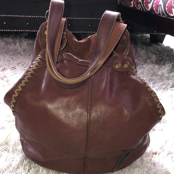 Lucky Brand brown Leather/Suede Tote - Picture 3 of 5